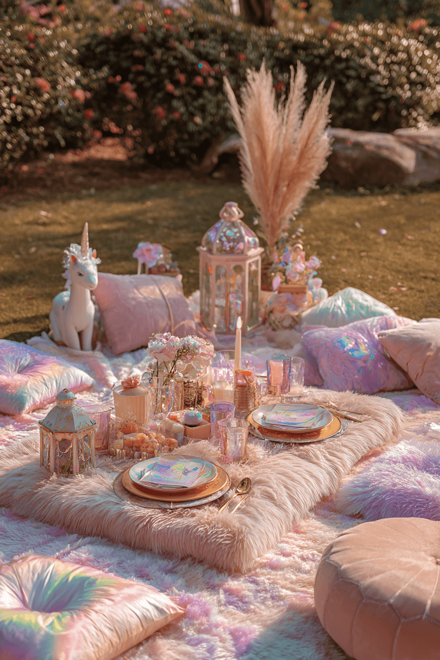 27 Sparkly Unicorn Birthday Party Inspirations for Girls