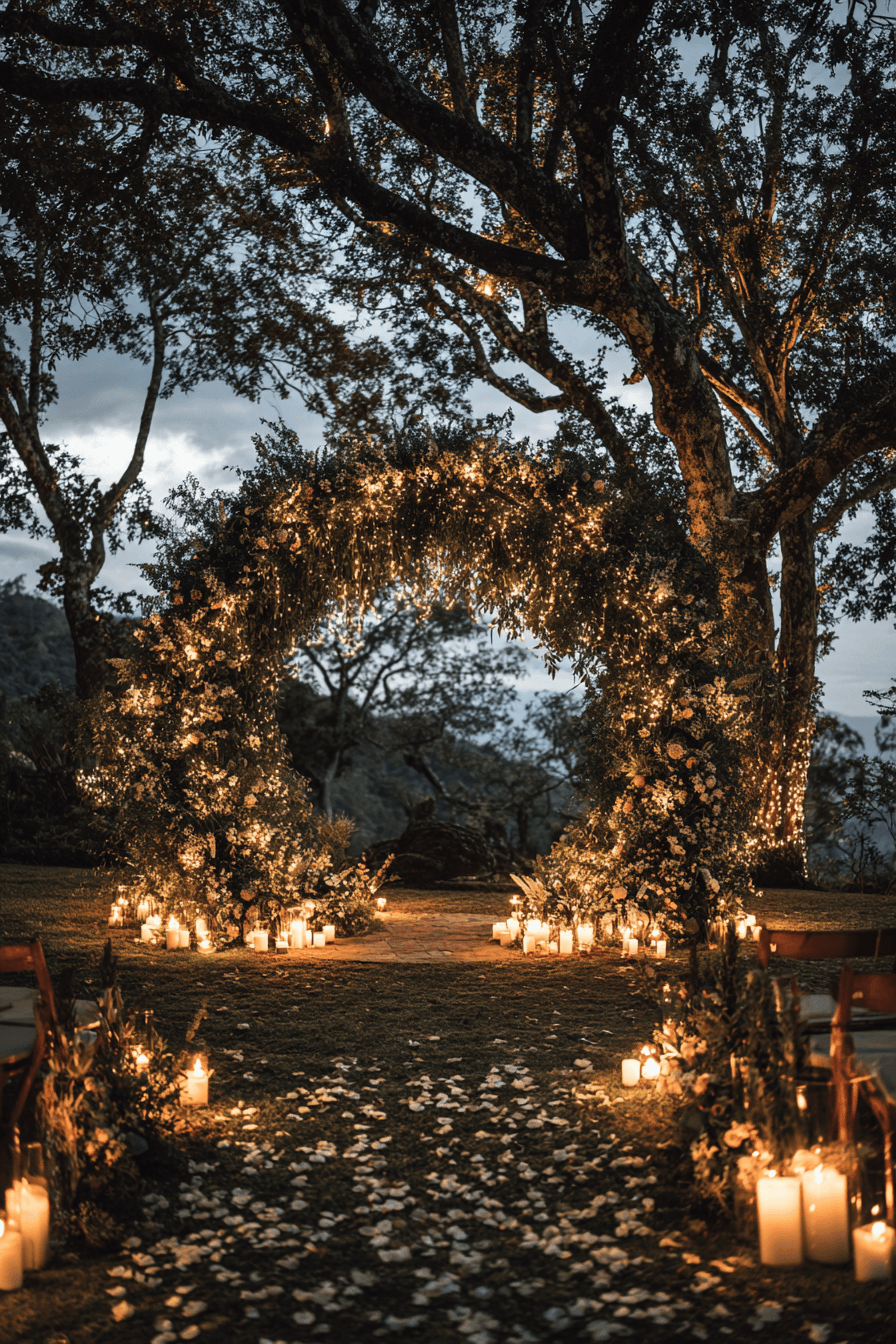27 Circle Wedding Arch Ideas That Make Wedding Photos Stunning