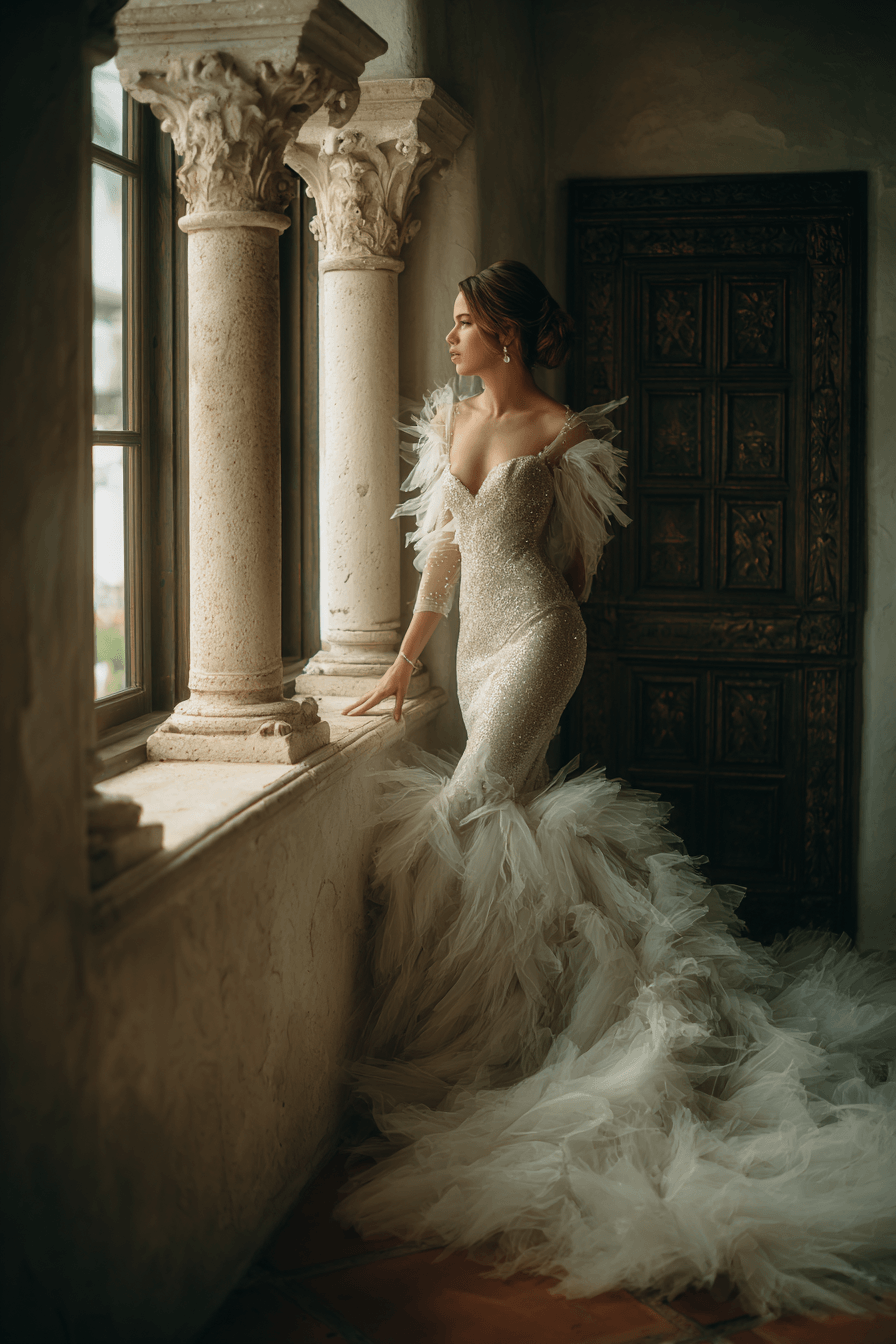 27 Stunning Mermaid Wedding Dress with Sleeves Styles Every Bride Will Love