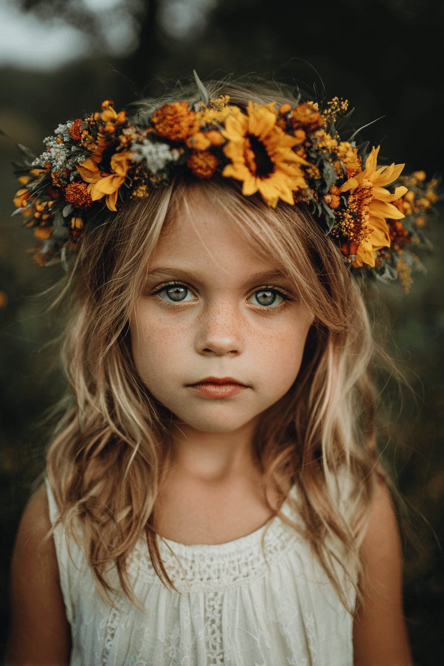 27 Sweet and Simple Flower Girl Hair Ideas That Stay All Day