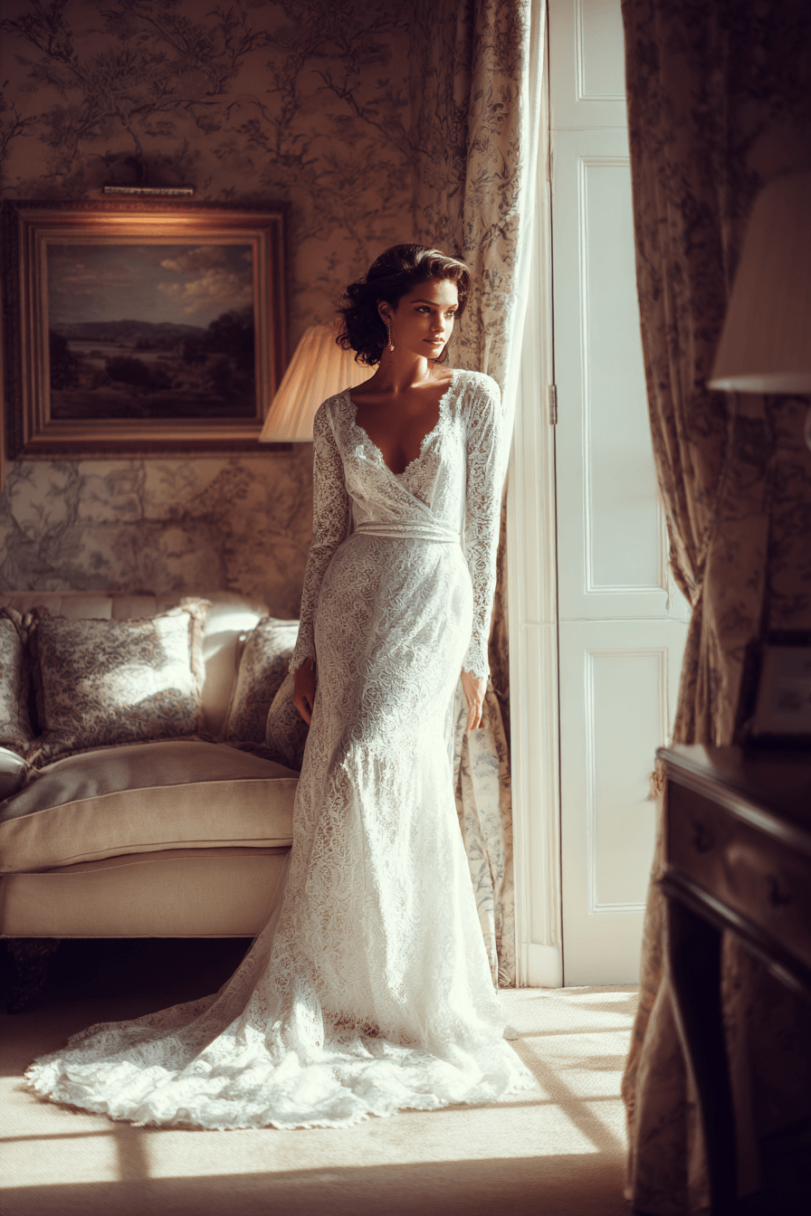 27 Elegant Lace Gown Styles That Never Go Out of Fashion