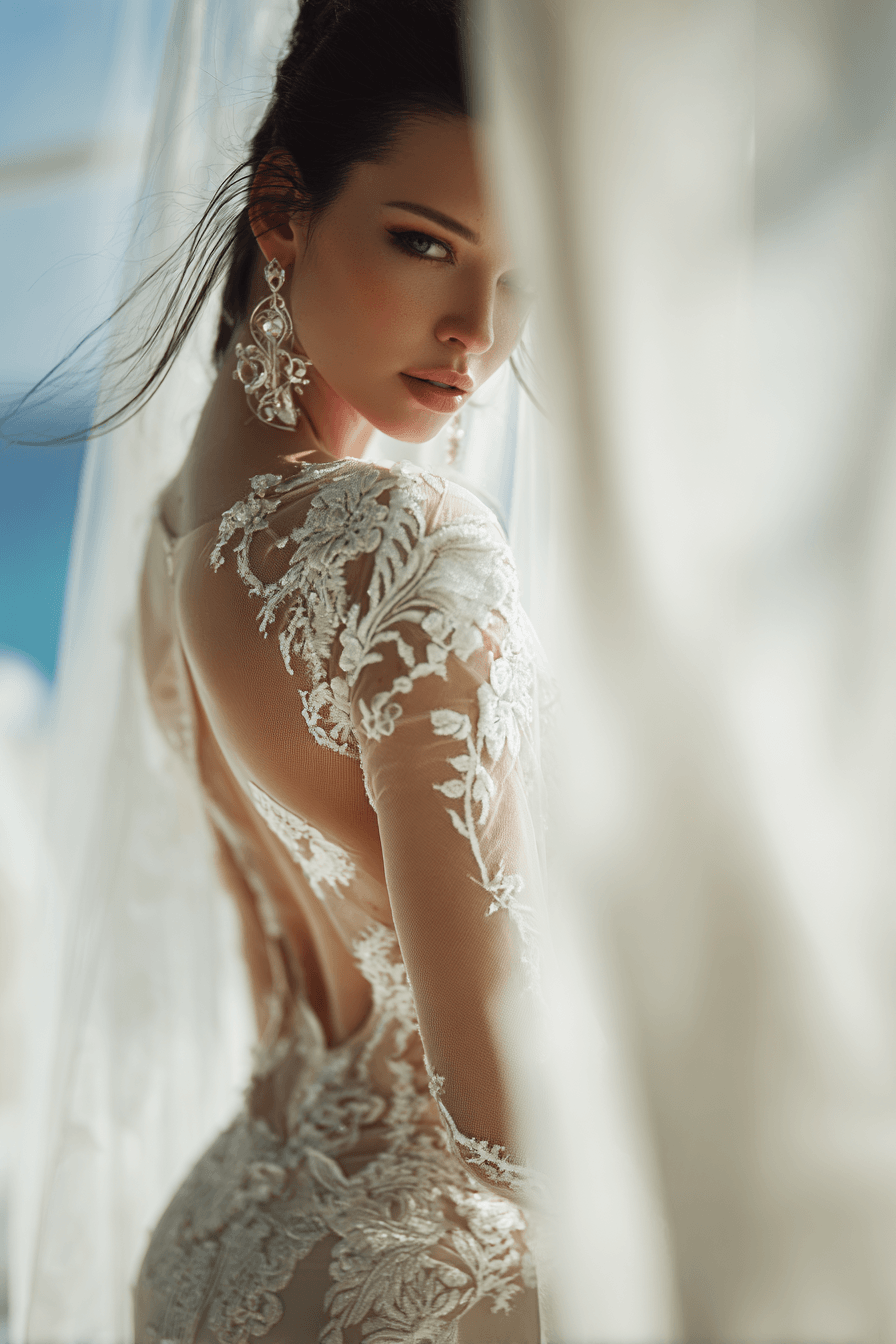 27 Stunning Mermaid Wedding Dress with Sleeves Styles Every Bride Will Love