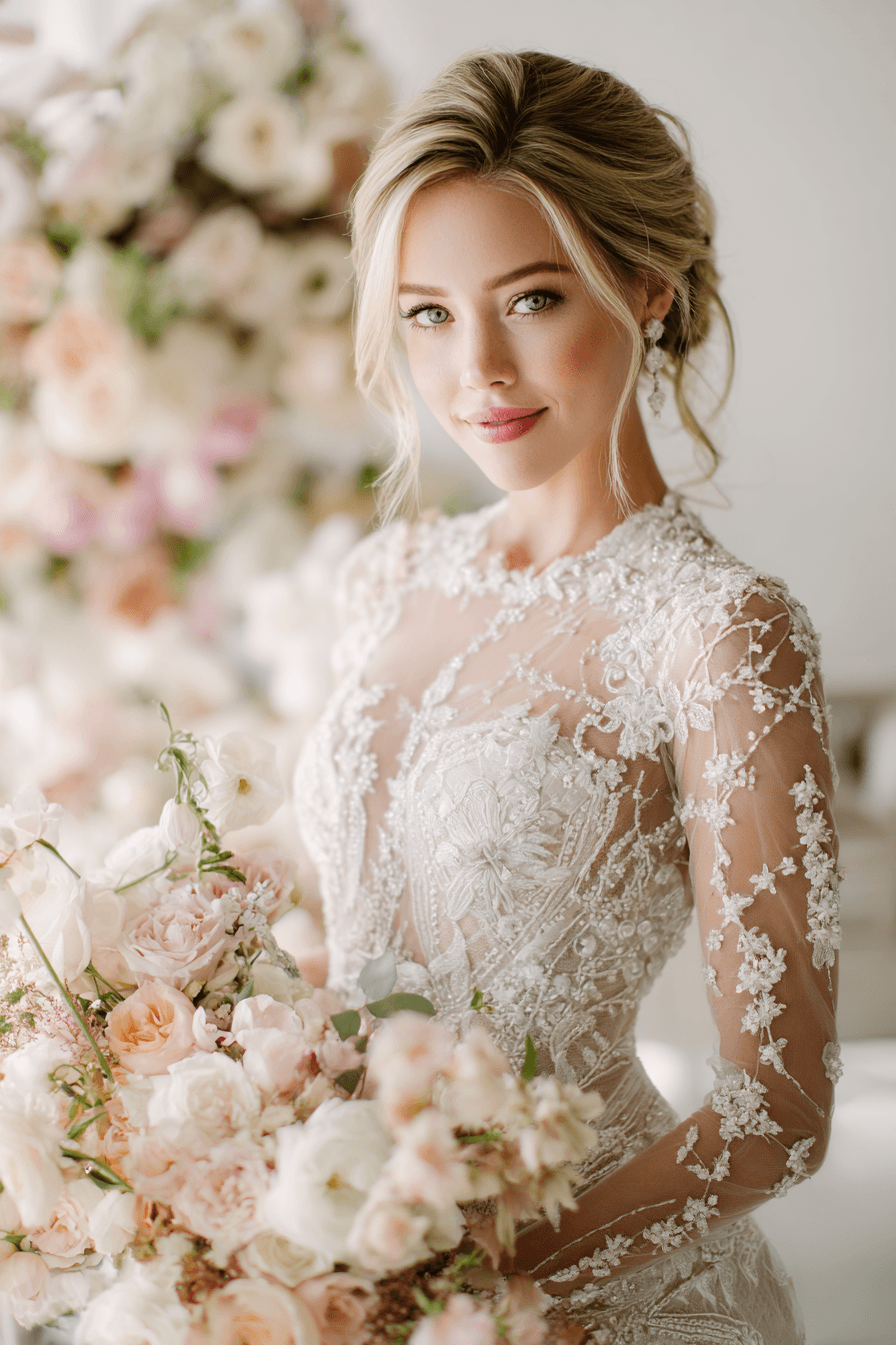 27 Stunning Mermaid Wedding Dress with Sleeves Styles Every Bride Will Love