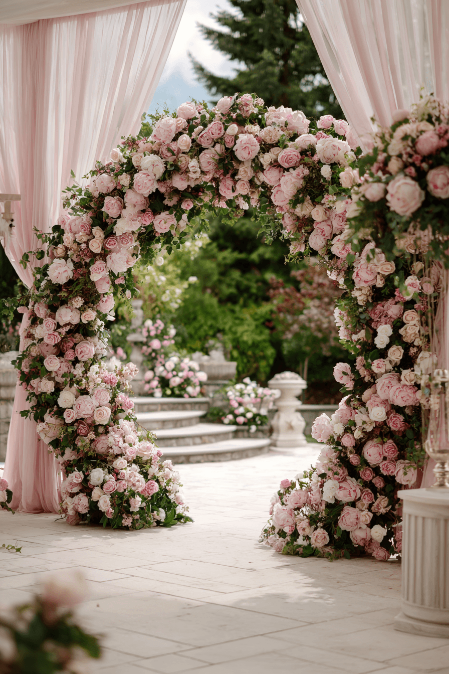 27 Circle Wedding Arch Ideas That Make Wedding Photos Stunning