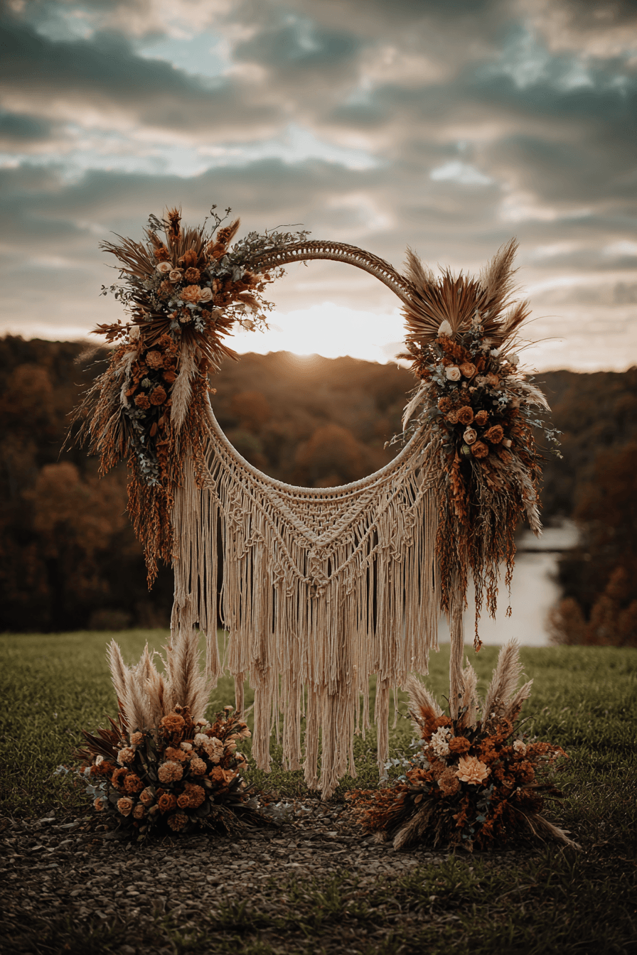 27 Circle Wedding Arch Ideas That Make Wedding Photos Stunning
