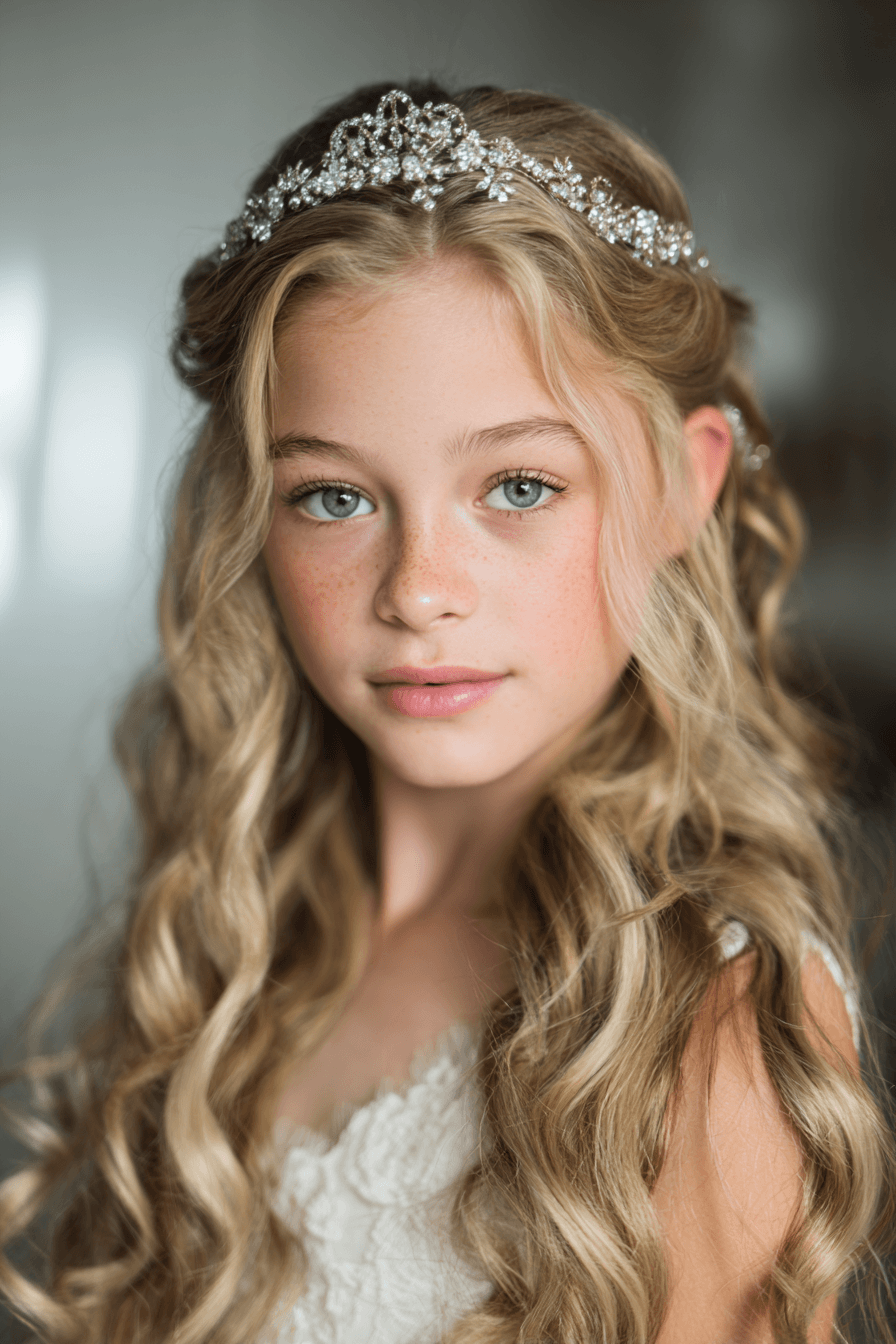 27 Sweet and Simple Flower Girl Hair Ideas That Stay All Day