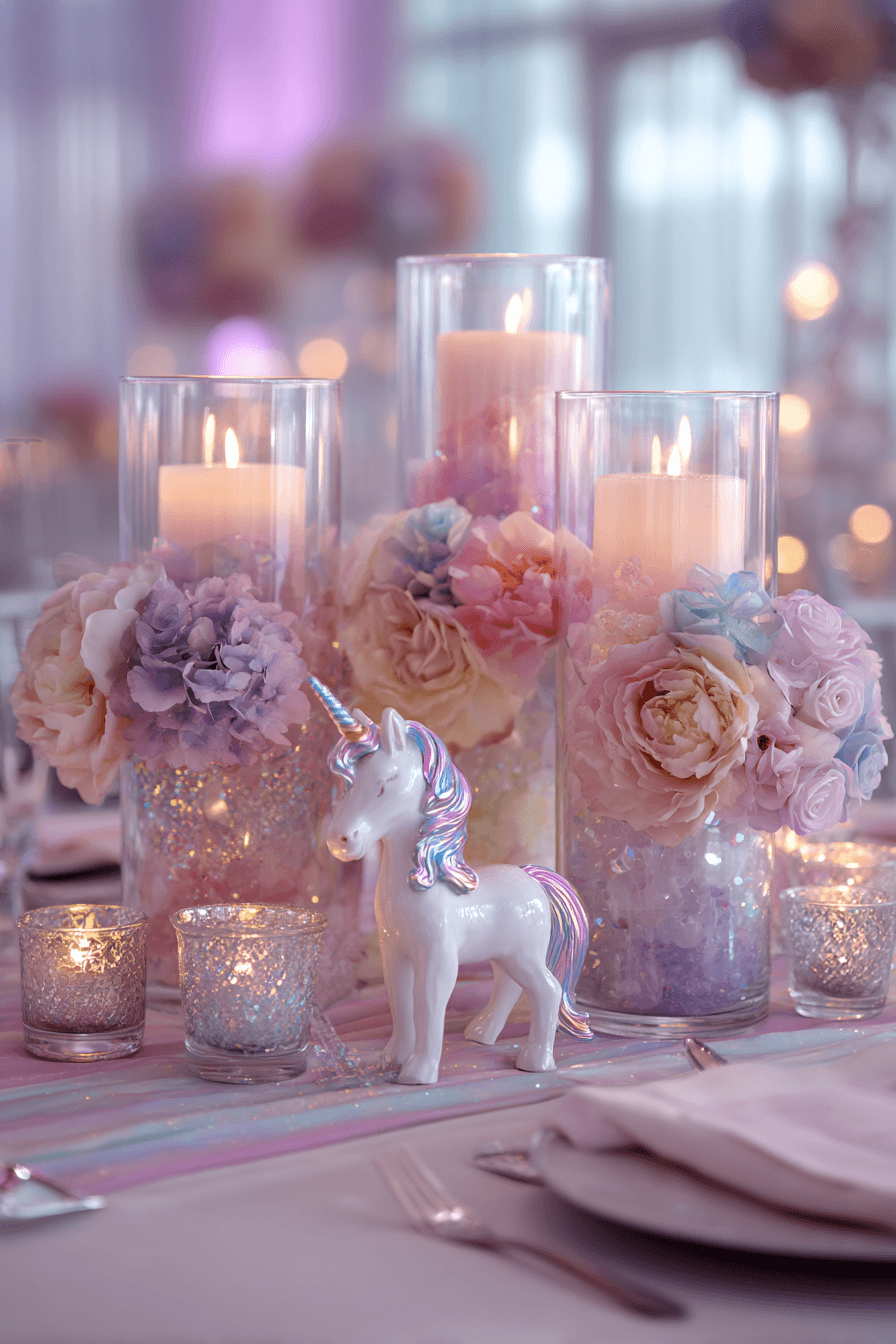 27 Sparkly Unicorn Birthday Party Inspirations for Girls