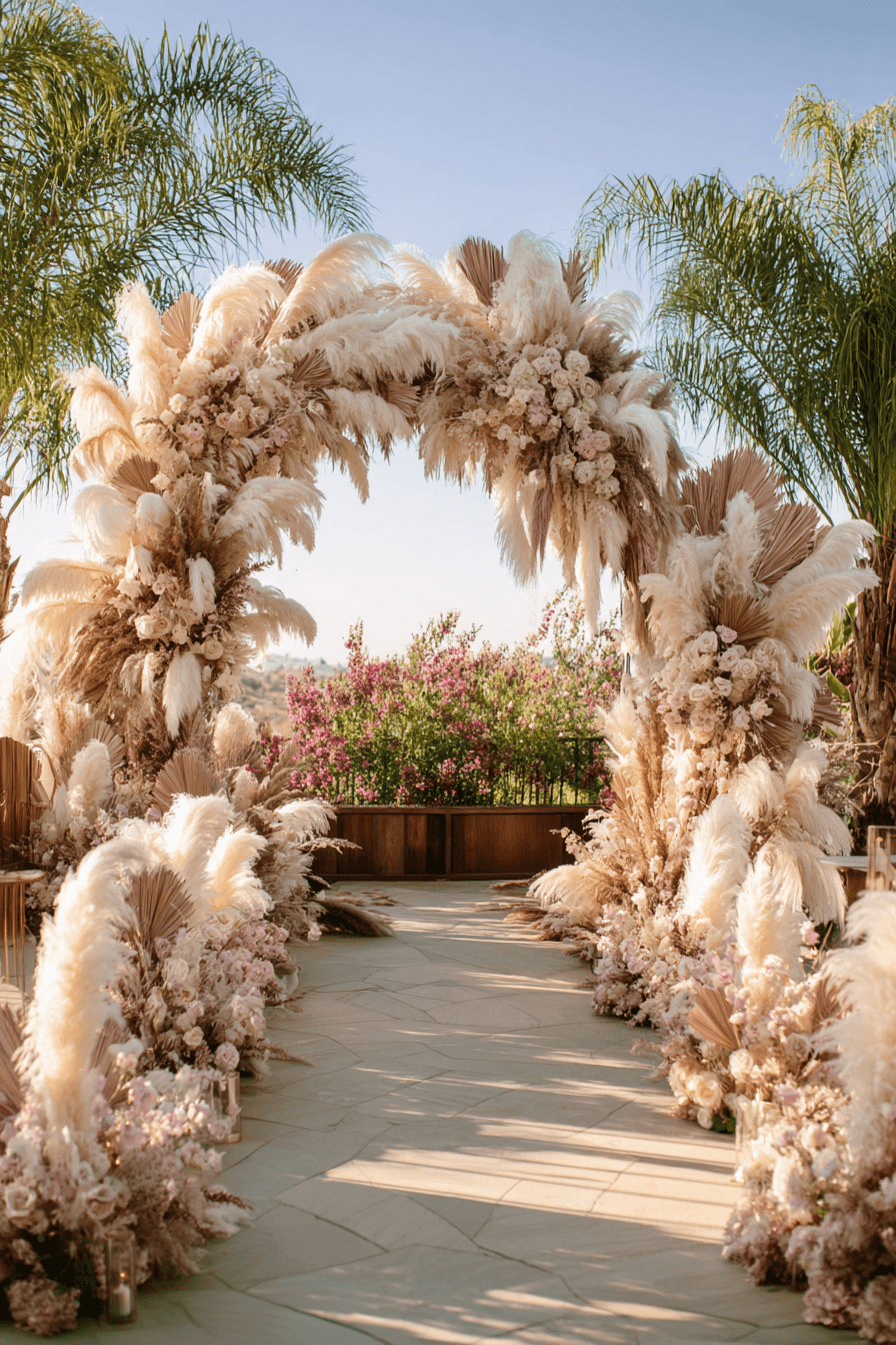 27 Circle Wedding Arch Ideas That Make Wedding Photos Stunning