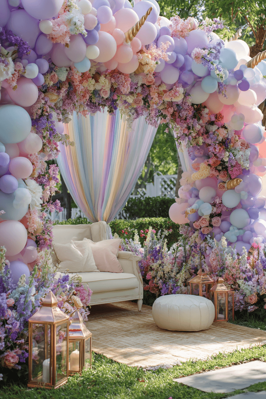 27 Sparkly Unicorn Birthday Party Inspirations for Girls