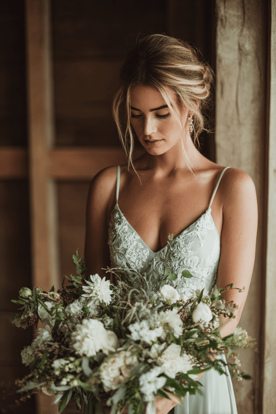 27 Luxe Green Wedding Dress Ideas for Fashion Forward Brides