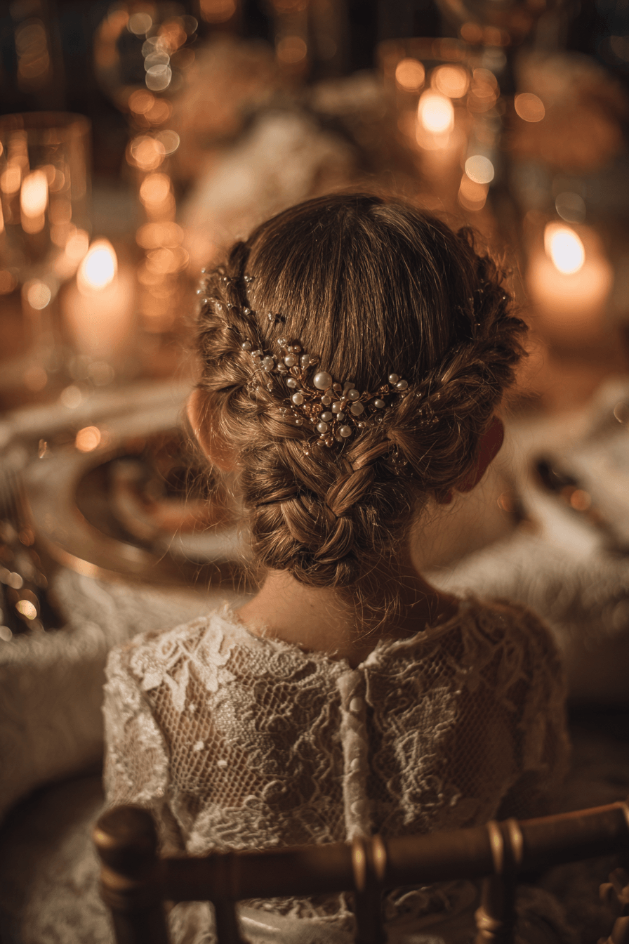 27 Sweet and Simple Flower Girl Hair Ideas That Stay All Day