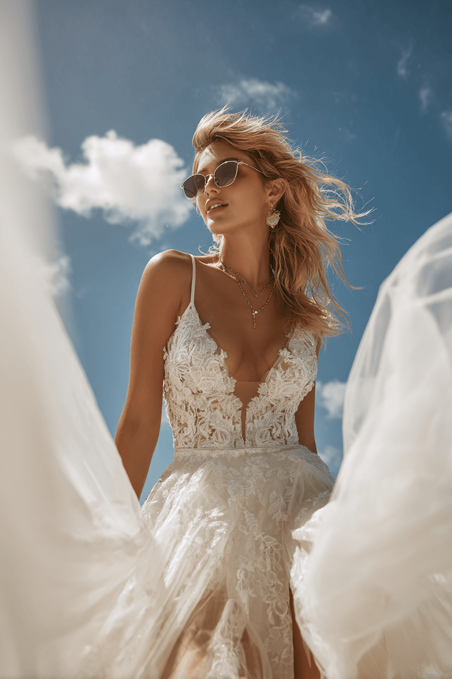 27 Timeless Beach Wedding Dresses for an Elegant Seaside Look