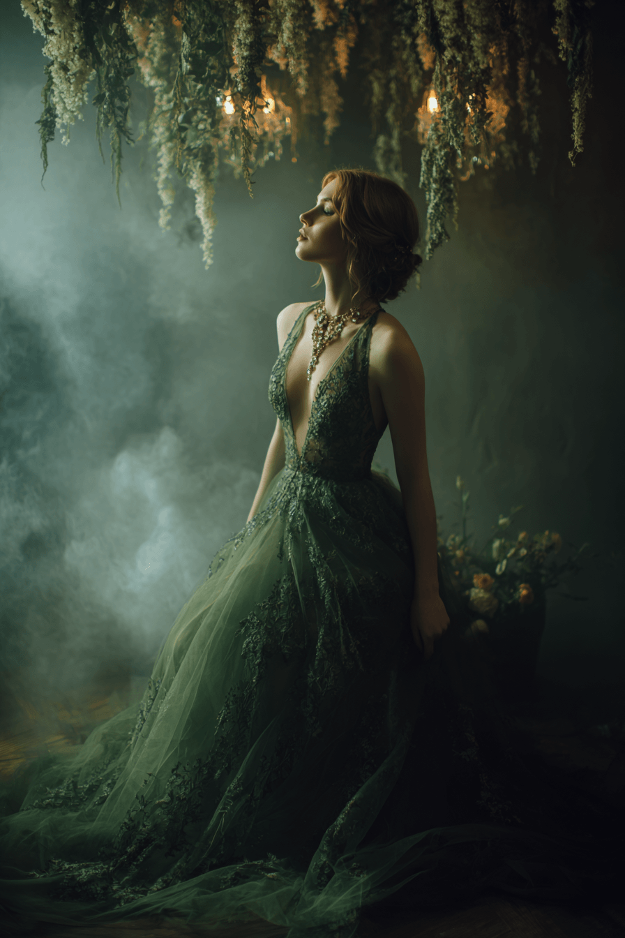 27 Luxe Green Wedding Dress Ideas for Fashion Forward Brides