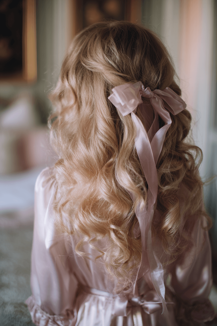27 Sweet and Simple Flower Girl Hair Ideas That Stay All Day