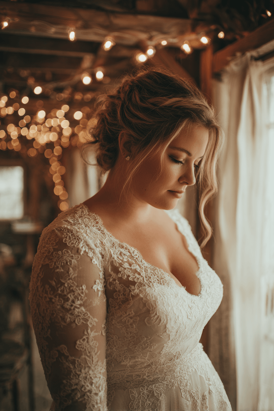 27 Plus Size Wedding Dresses with Stunning Lace and Elegant Details