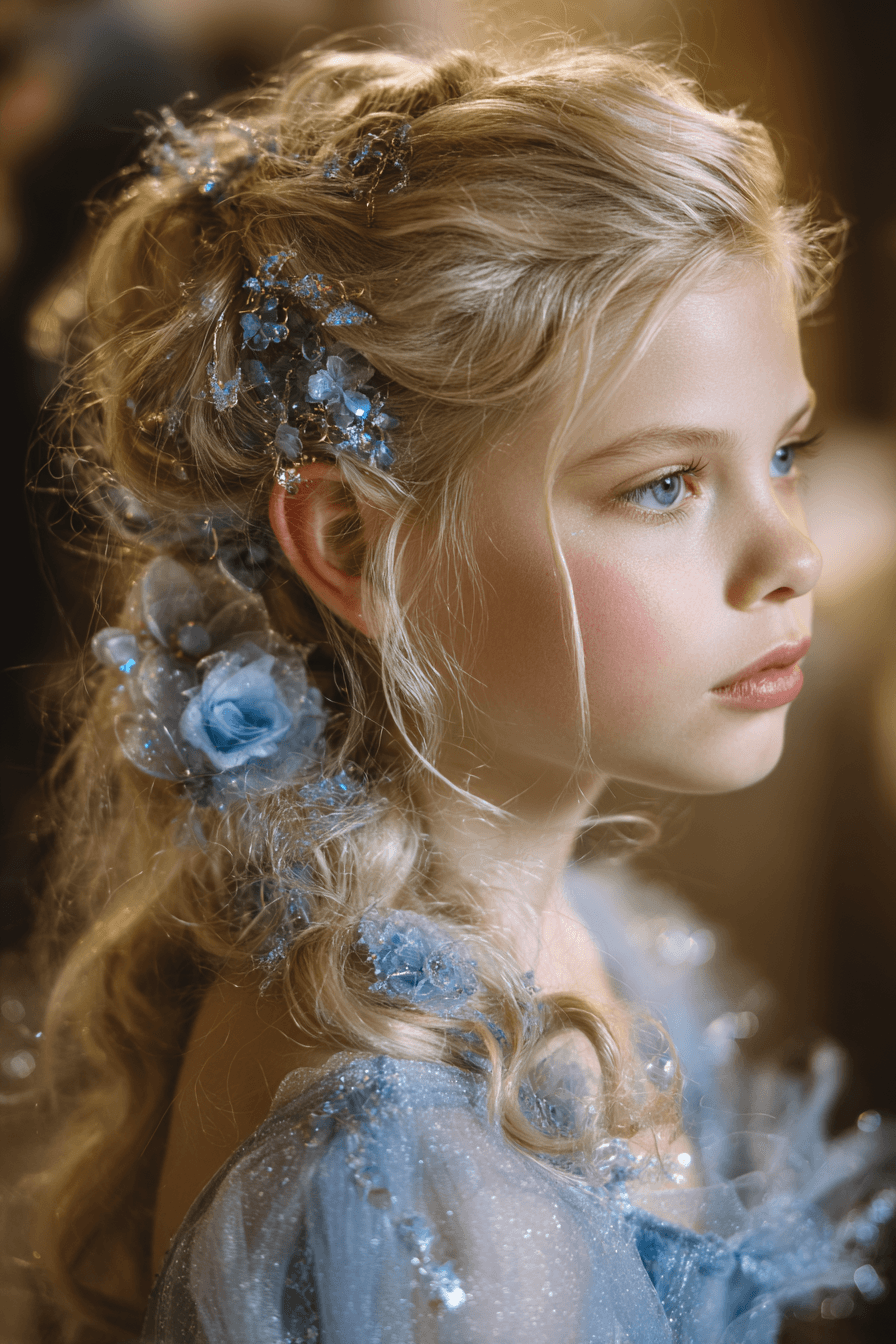 27 Sweet and Simple Flower Girl Hair Ideas That Stay All Day