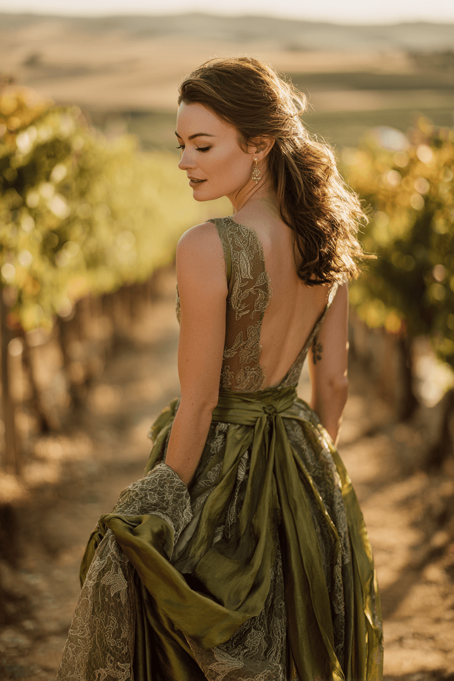 27 Luxe Green Wedding Dress Ideas for Fashion Forward Brides