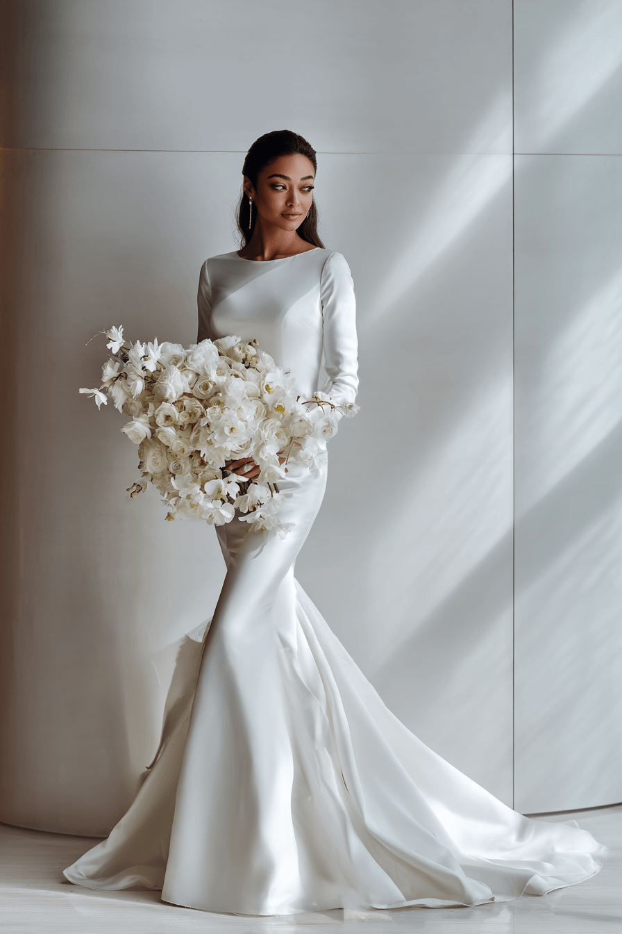 27 Stunning Mermaid Wedding Dress with Sleeves Styles Every Bride Will Love