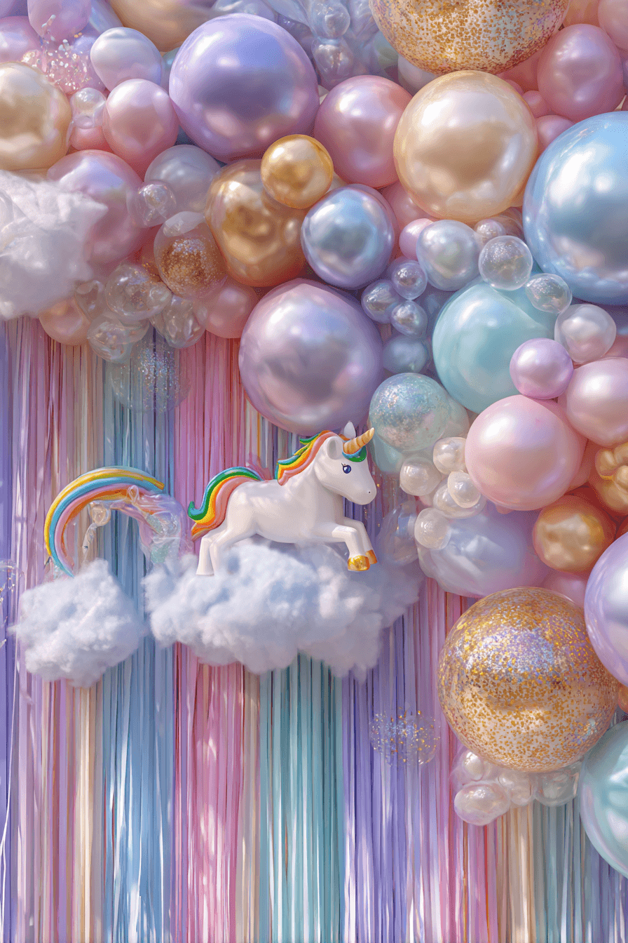 27 Sparkly Unicorn Birthday Party Inspirations for Girls