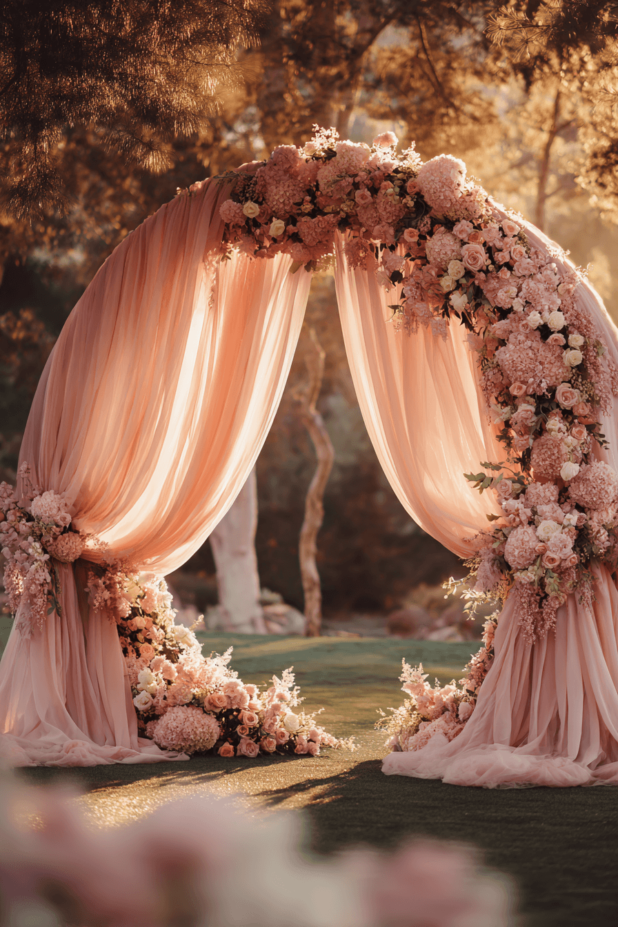 27 Circle Wedding Arch Ideas That Make Wedding Photos Stunning