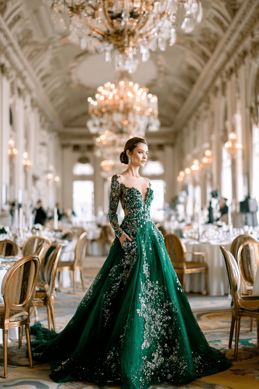 27 Luxe Green Wedding Dress Ideas for Fashion Forward Brides