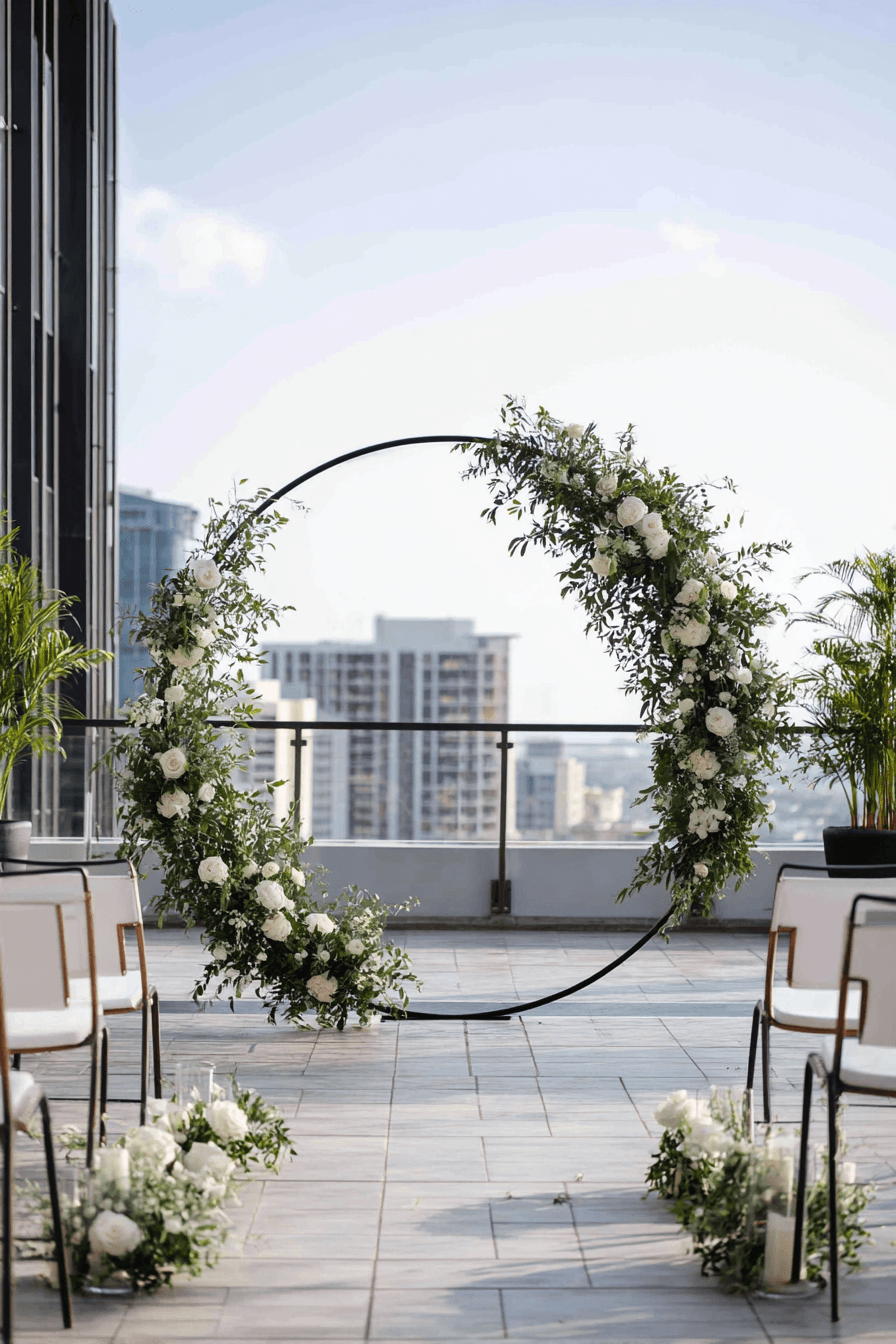 27 Circle Wedding Arch Ideas That Make Wedding Photos Stunning