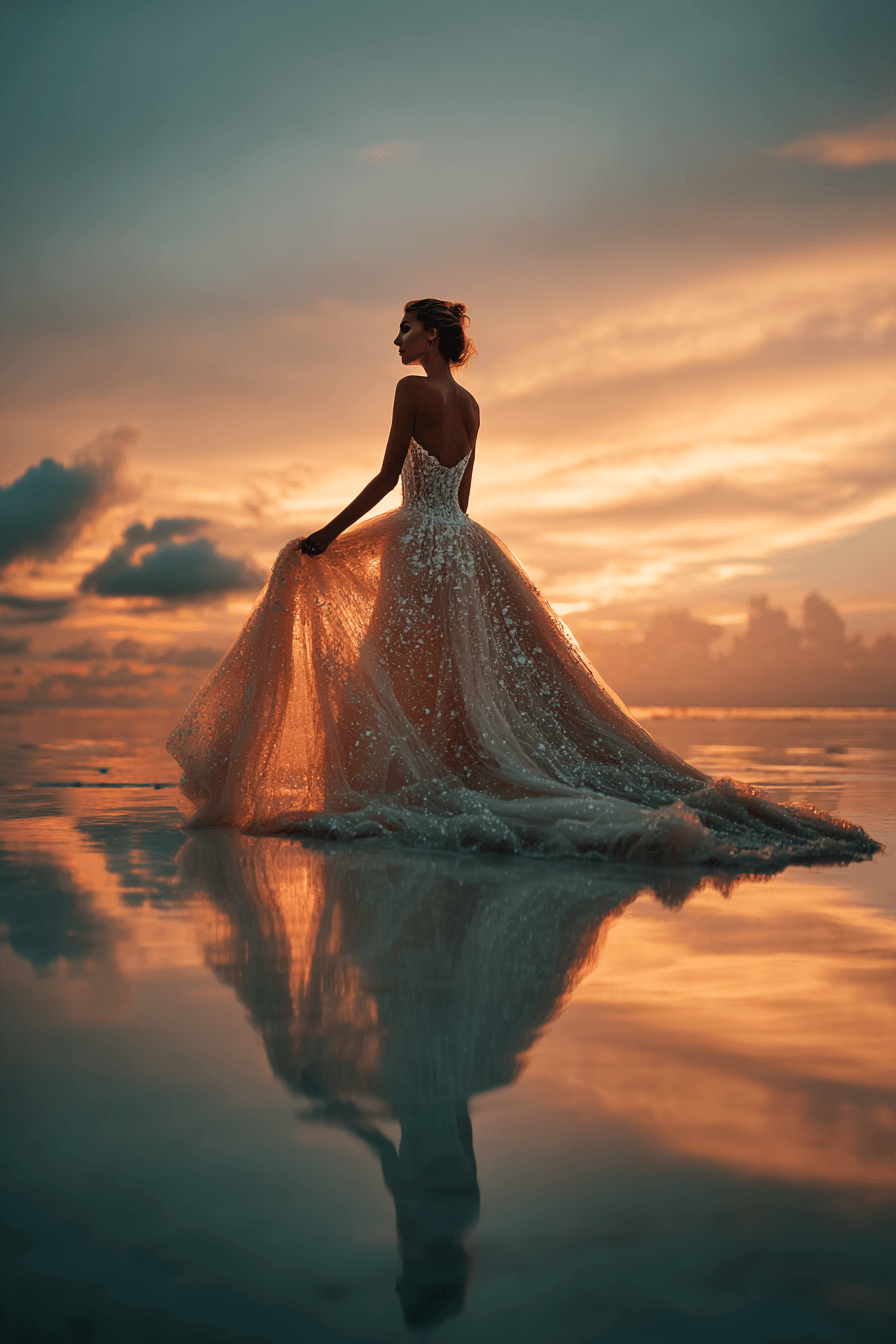 27 Timeless Beach Wedding Dresses for an Elegant Seaside Look