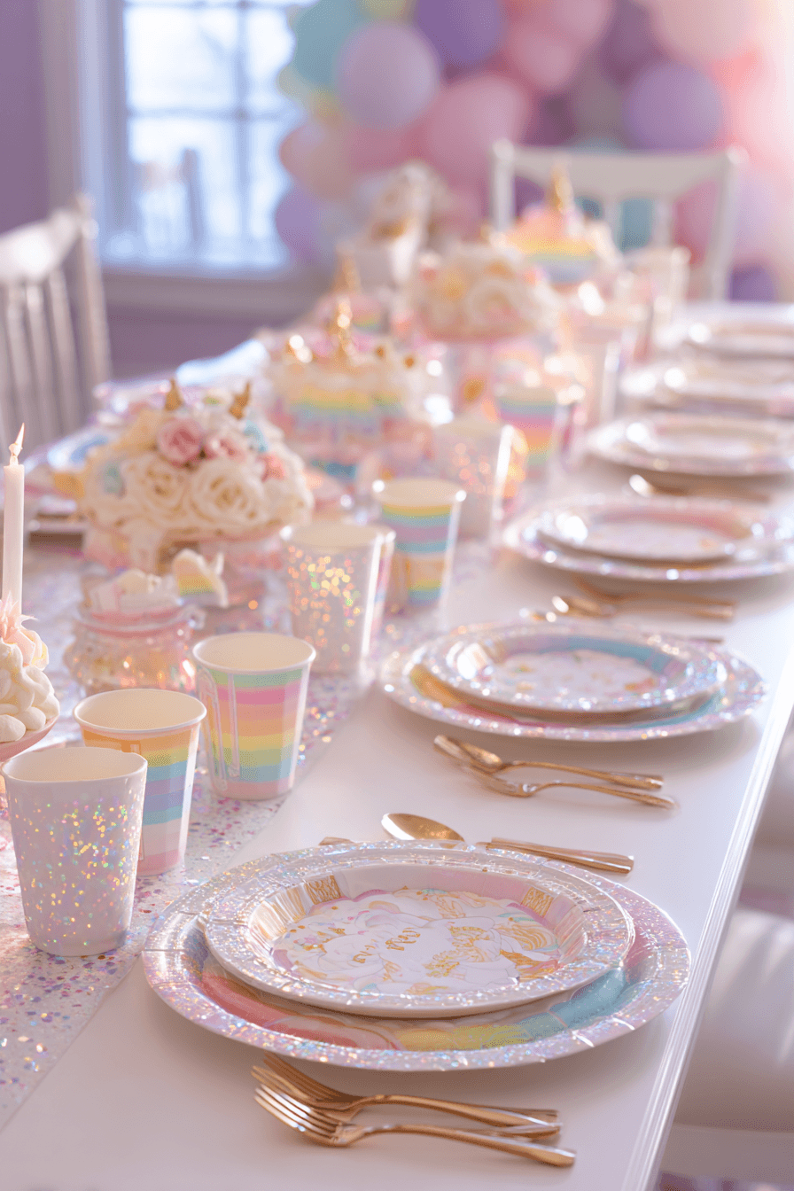 27 Sparkly Unicorn Birthday Party Inspirations for Girls