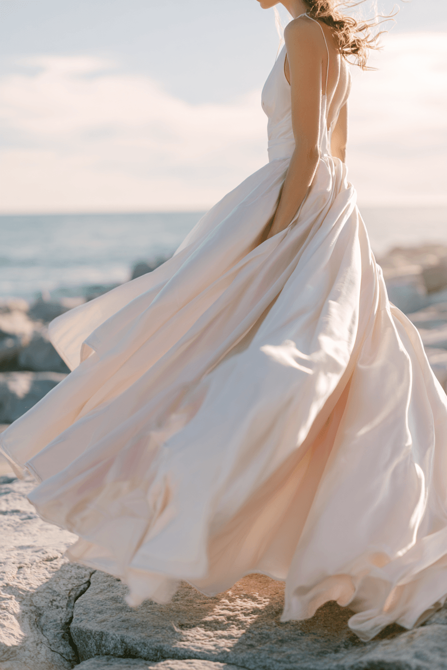 27 Timeless Beach Wedding Dresses for an Elegant Seaside Look