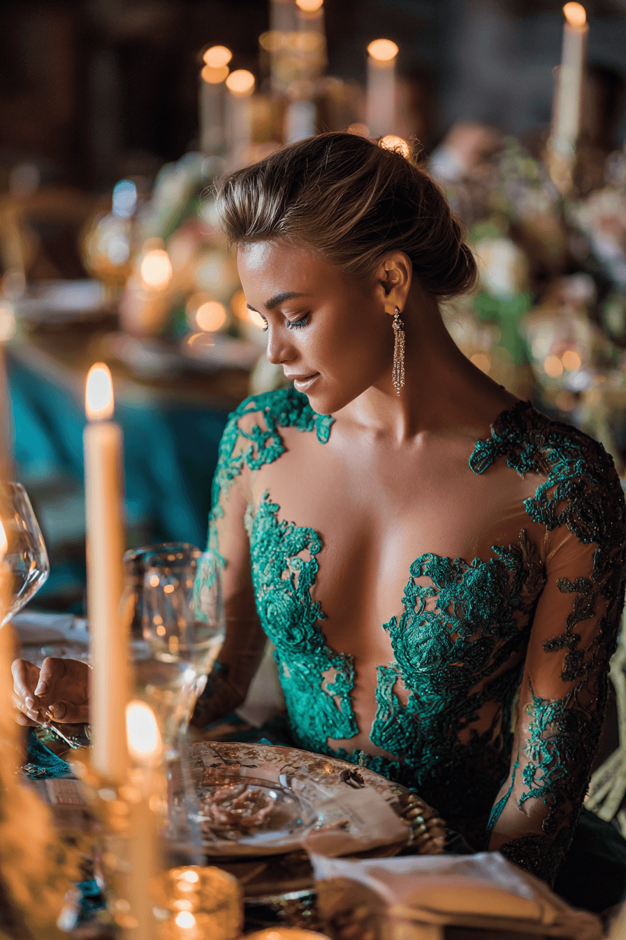 27 Luxe Green Wedding Dress Ideas for Fashion Forward Brides