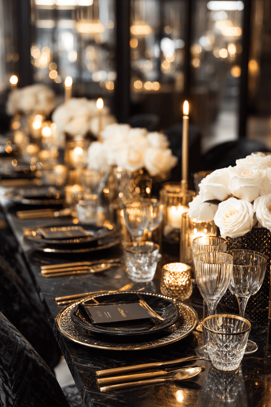 27 Fabulous Black and Gold Dinner Party Ideas for a Glamorous Celebration