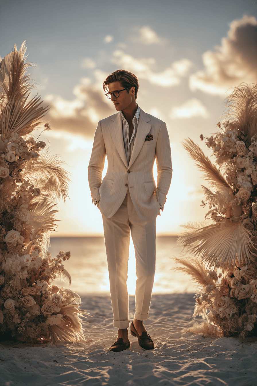 27 Beach Wedding Outfit Ideas for Men That Look Effortlessly Stylish
