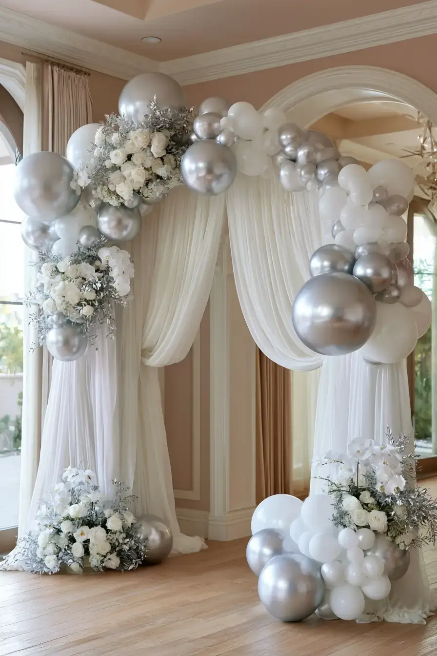 27 Must Try 25th Anniversary Decoration Ideas for a Stylish Silver Anniversary