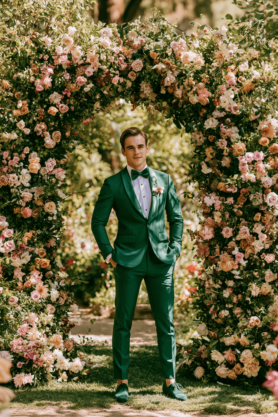 27 Green Tuxedo Wedding Ideas for a Stylish and Modern Celebration