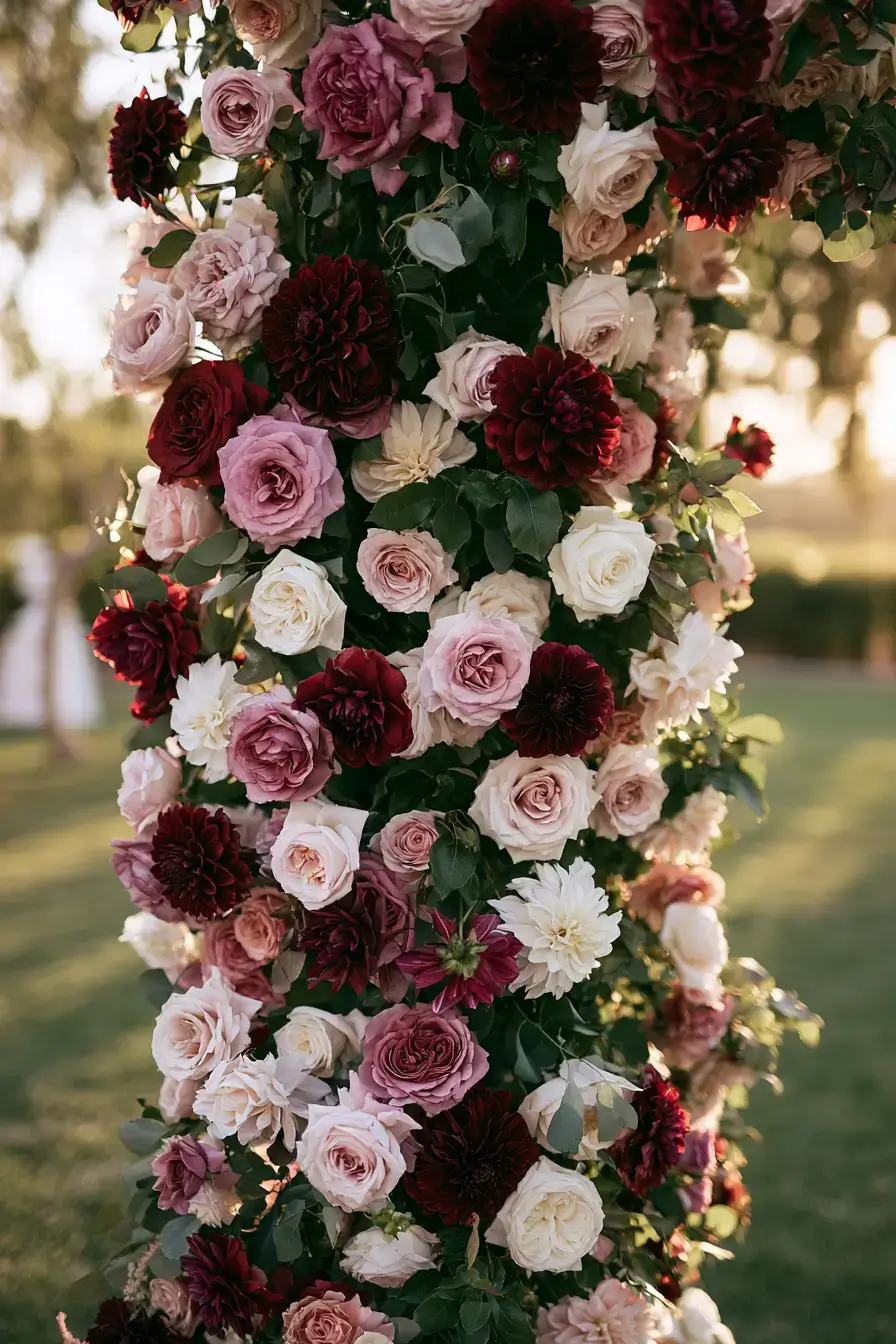 27 Beautiful Burgundy and Blush Wedding Color Combinations