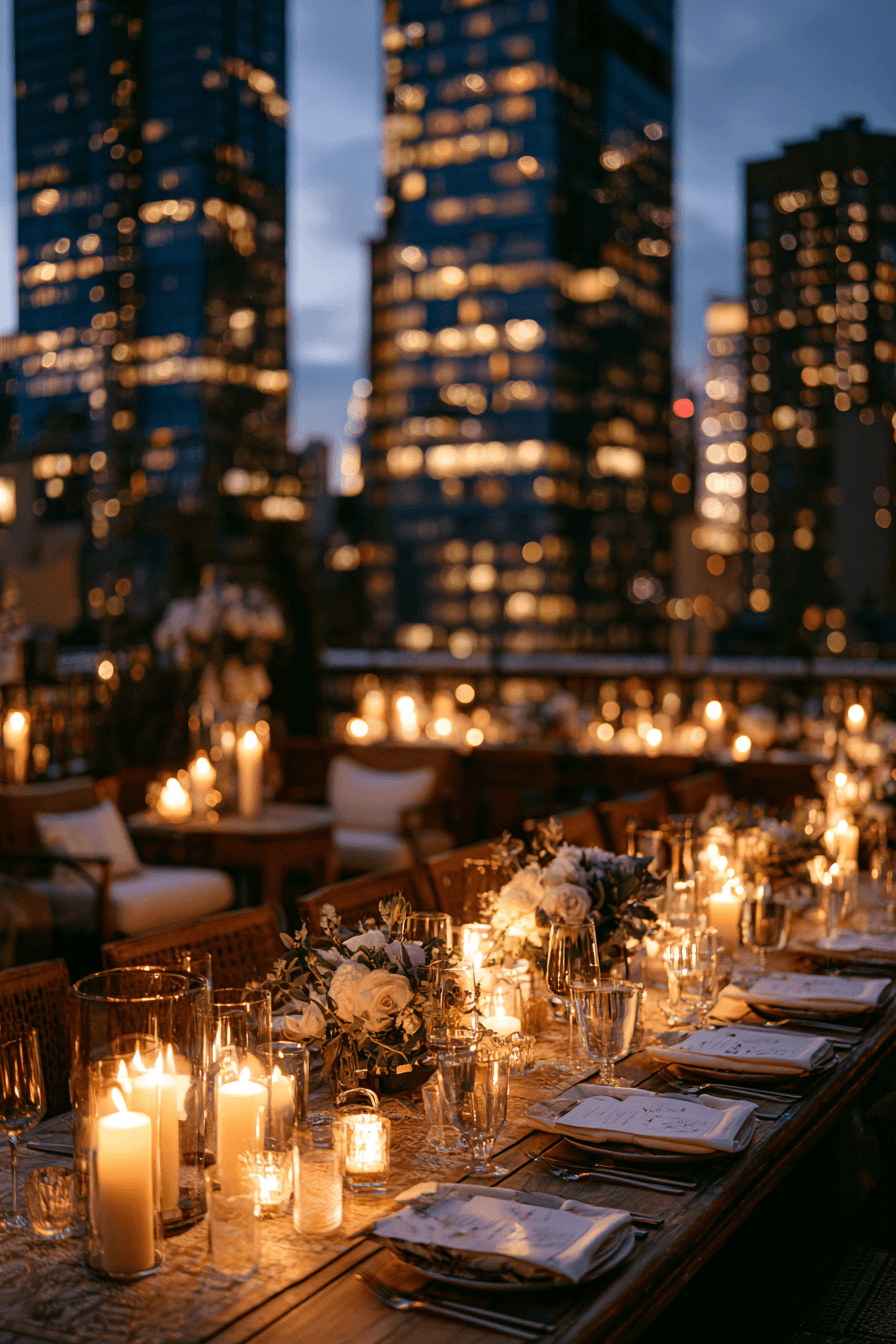 27 Breathtaking Rooftop Wedding Reception Ideas You'll Love