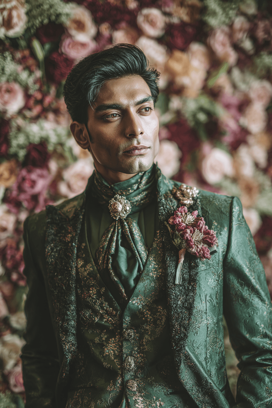 27 Green Groom Attire Combinations for a Sophisticated Wedding