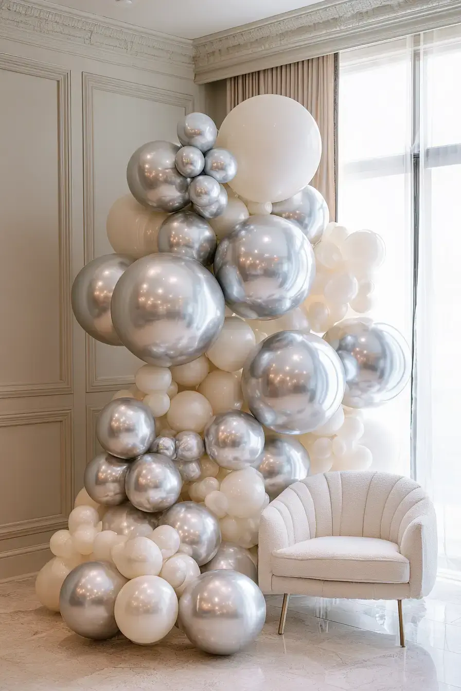 27 Must Try 25th Anniversary Decoration Ideas for a Stylish Silver Anniversary