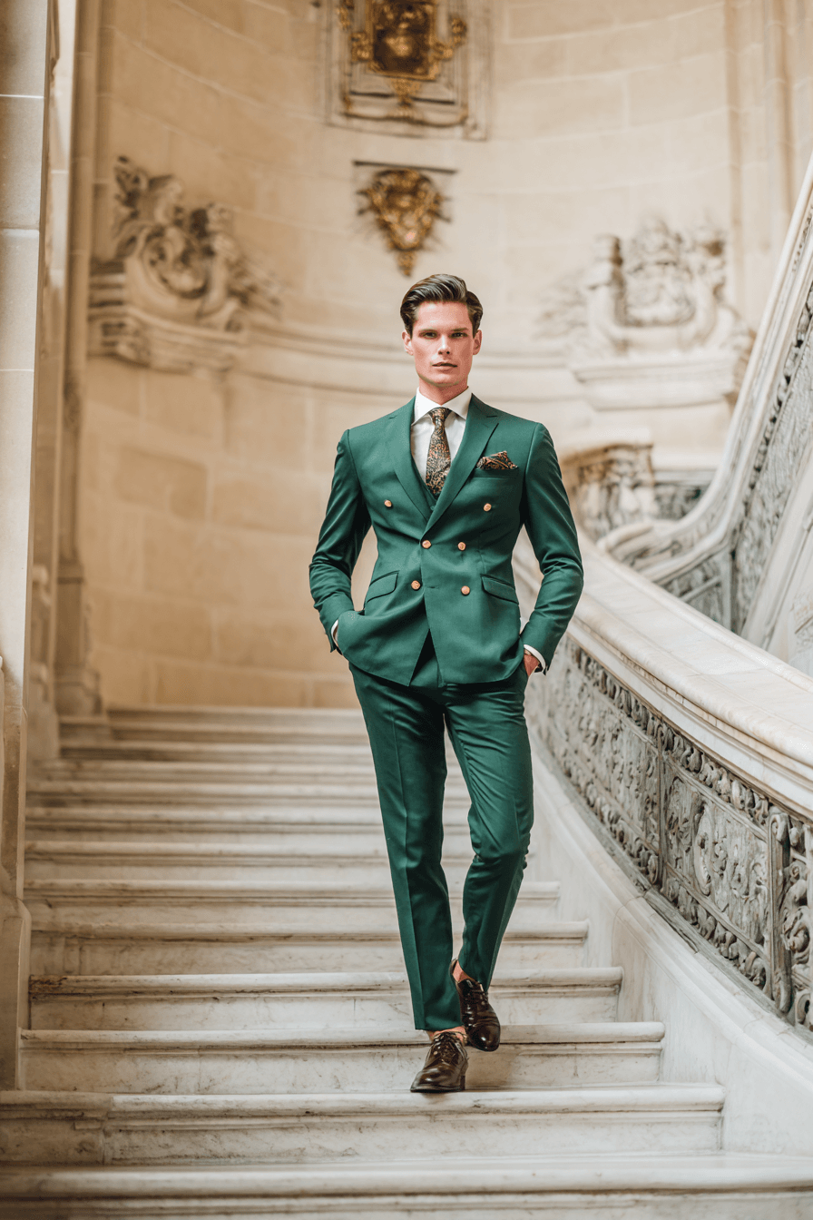 27 Green Groom Attire Combinations for a Sophisticated Wedding