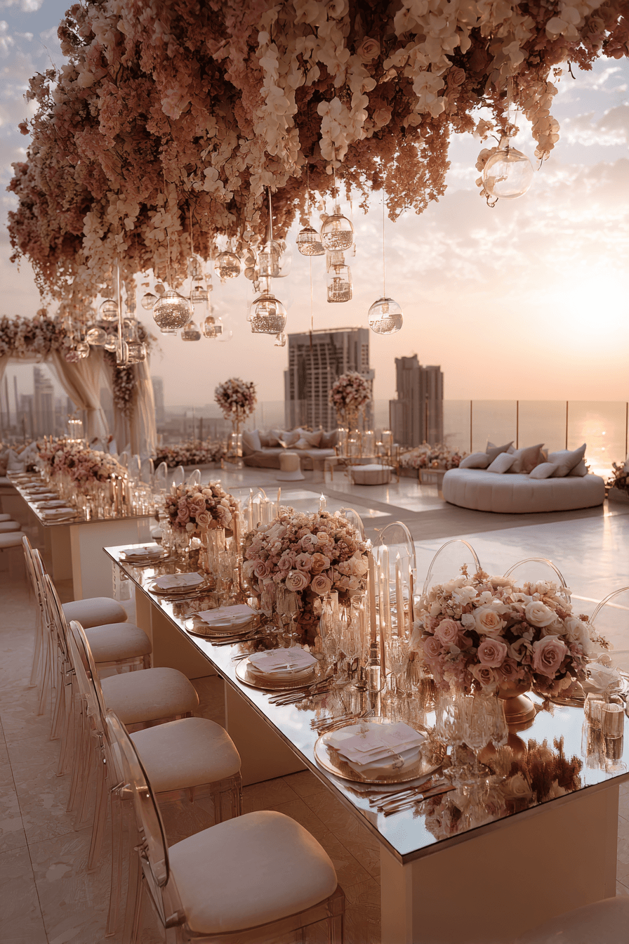 27 Breathtaking Rooftop Wedding Reception Ideas You'll Love