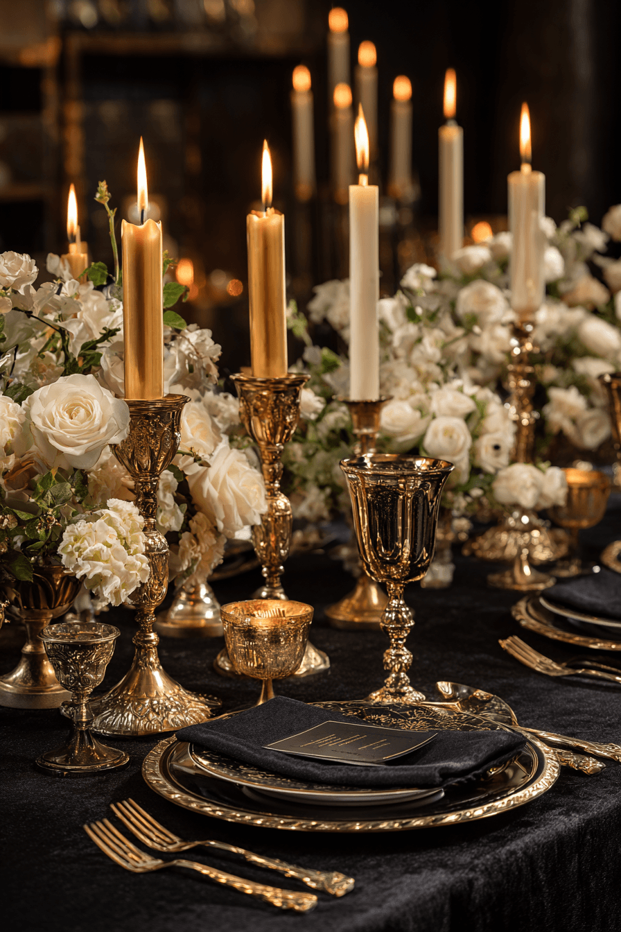 27 Fabulous Black and Gold Dinner Party Ideas for a Glamorous Celebration