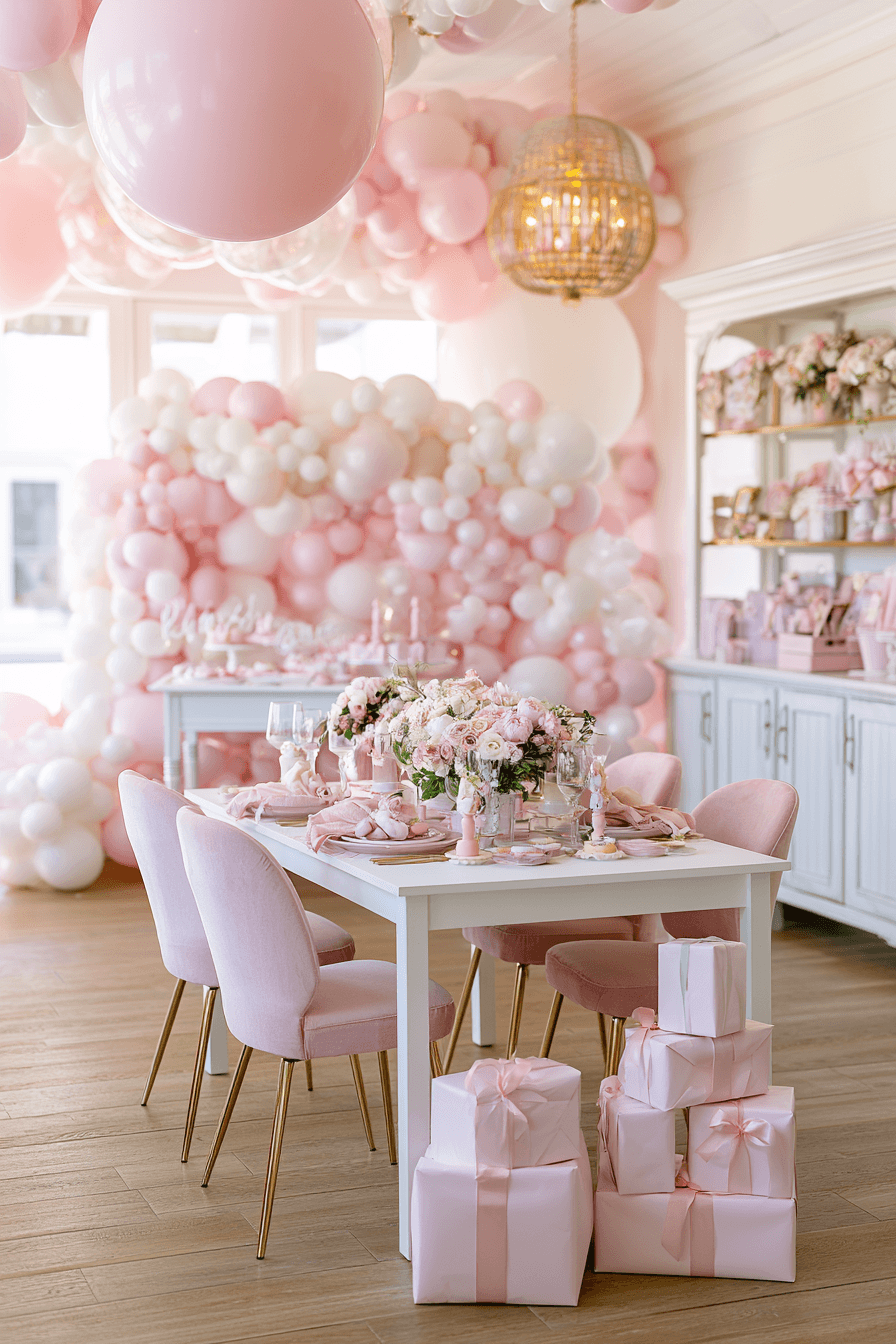 27 Pink and White Birthday Decor Ideas for an Elegant Celebration