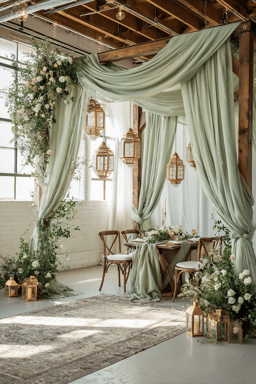 27 Beautiful Sage Green Wedding Backdrop Ideas for Every Theme