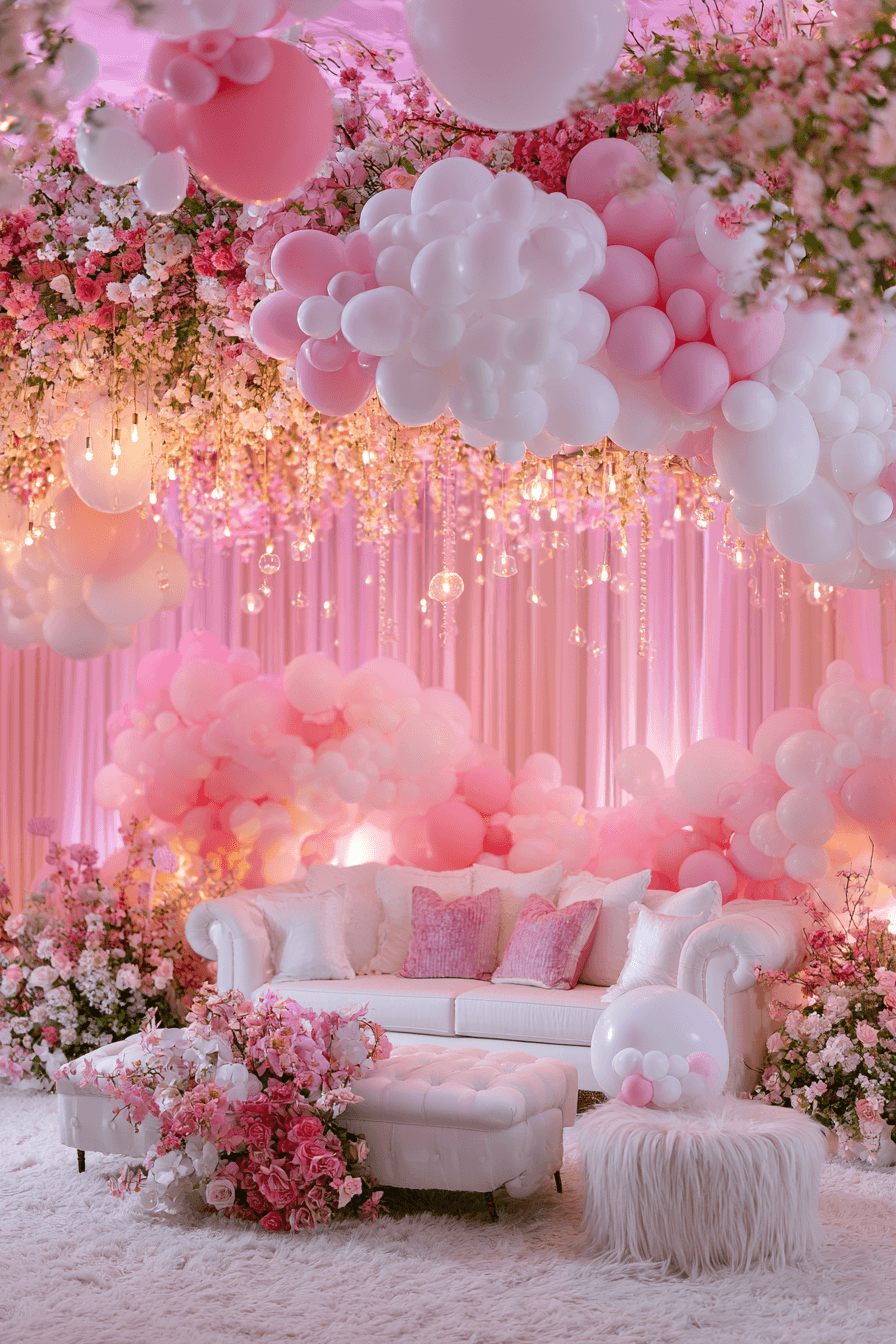 27 Pink and White Birthday Decor Ideas for an Elegant Celebration
