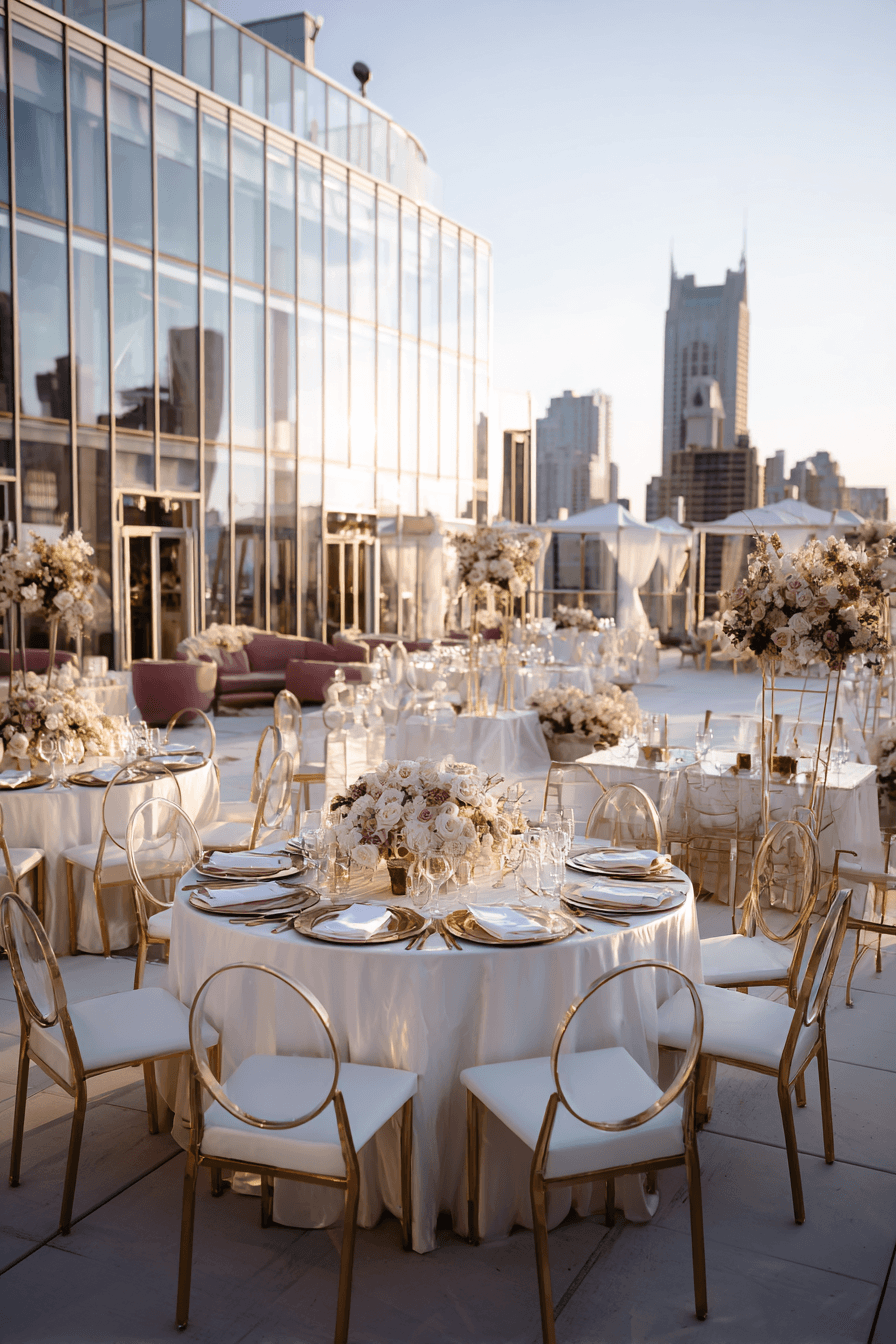 27 Breathtaking Rooftop Wedding Reception Ideas You'll Love