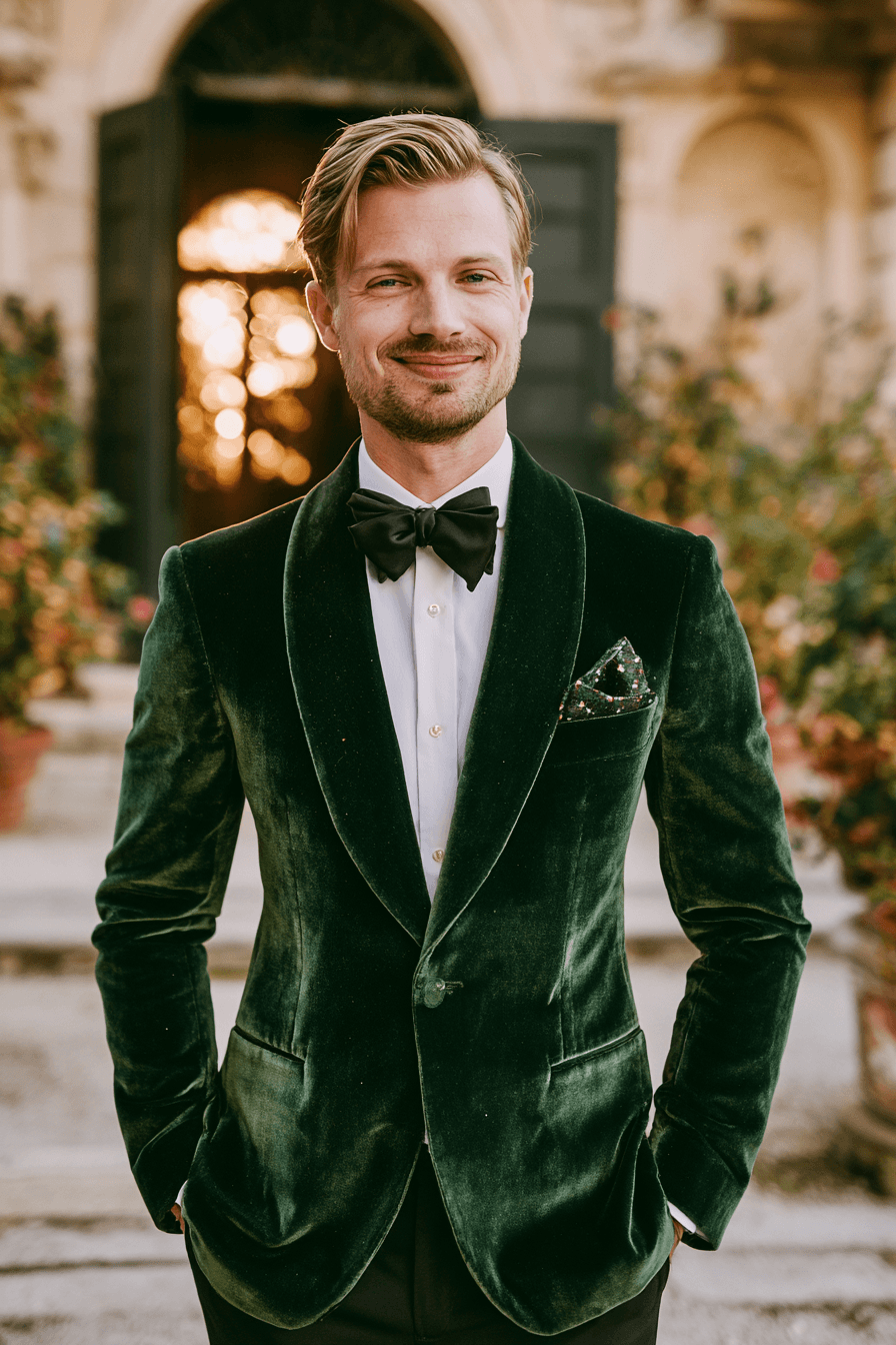 27 Green Tuxedo Wedding Ideas for a Stylish and Modern Celebration