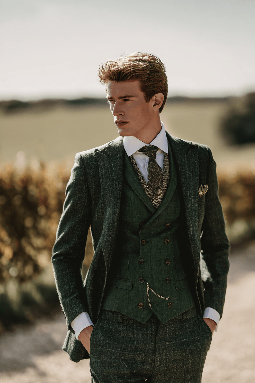 27 Green Groom Attire Combinations for a Sophisticated Wedding