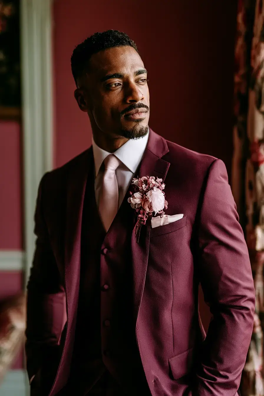 27 Beautiful Burgundy and Blush Wedding Color Combinations