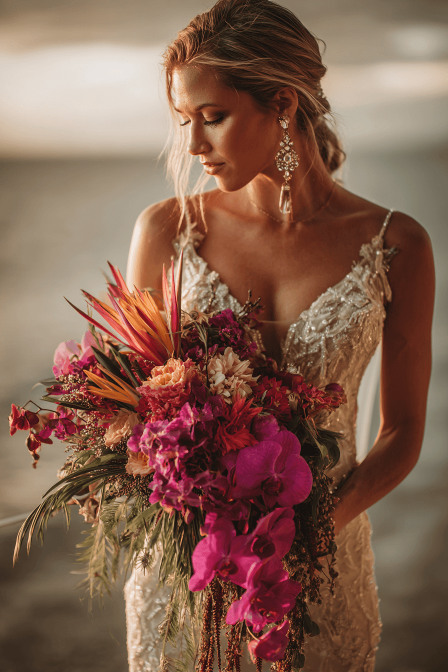27 Beautiful Cascading Wedding Bouquets for Your Dream Wedding