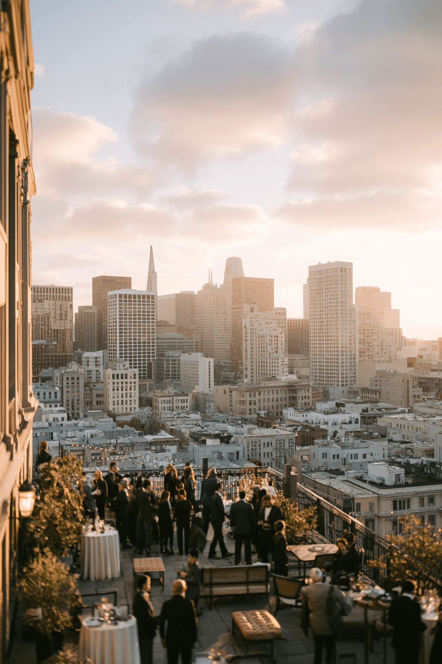 27 Breathtaking Rooftop Wedding Reception Ideas You'll Love
